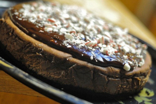 chocolate peppermint cheesecake