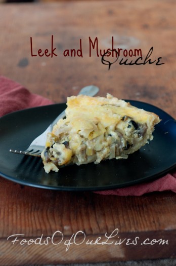 Leek and Mushroom Quiche