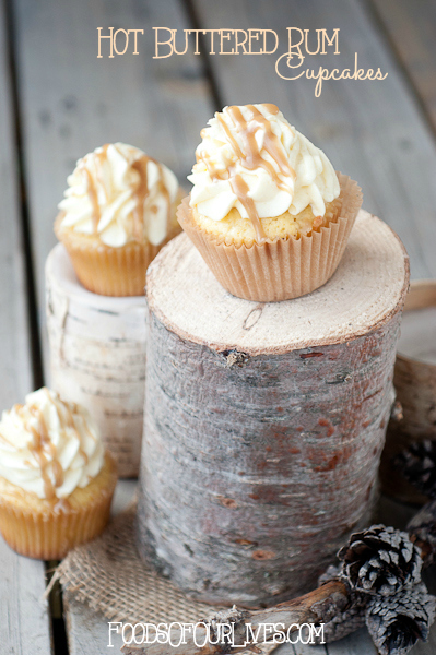 Hot Buttered Rum Cupcakes | Foods of Our Lives