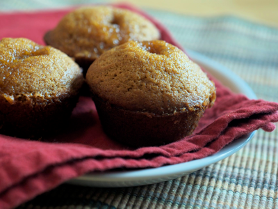 pumpkin muffins with maple butter