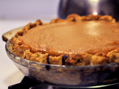 caramel pumpkin pie