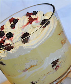 delightful berry trifle