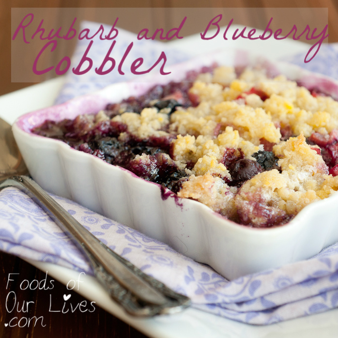 Rhubarb and Blueberry Cobbler | Foods of Our Lives